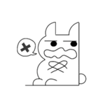 壁ウサギ（個別スタンプ：11）