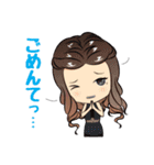 熊本弁かわいいキャバ嬢（個別スタンプ：35）