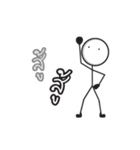 Stickman cartoon simple concept（個別スタンプ：5）