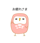 ふくろうの日常スタンプ（個別スタンプ：4）