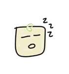 Cute Tofu face - funny love smiley emoji（個別スタンプ：4）