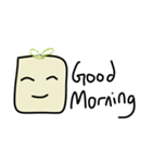 Cute Tofu face - funny love smiley emoji（個別スタンプ：6）