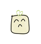Cute Tofu face - funny love smiley emoji（個別スタンプ：7）
