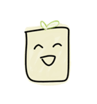 Cute Tofu face - funny love smiley emoji（個別スタンプ：15）