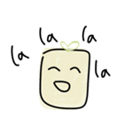 Cute Tofu face - funny love smiley emoji（個別スタンプ：21）