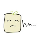Cute Tofu face - funny love smiley emoji（個別スタンプ：23）