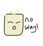 Cute Tofu face - funny love smiley emoji（個別スタンプ：24）
