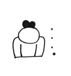 panda panda Black（個別スタンプ：4）
