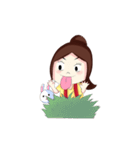 Little Girl Pook-Pik ＆ Kuma Bufbie（個別スタンプ：22）