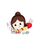 Little Girl Pook-Pik ＆ Kuma Bufbie（個別スタンプ：24）