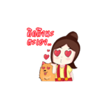 Little Girl Pook-Pik ＆ Kuma Bufbie（個別スタンプ：33）