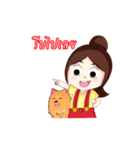 Little Girl Pook-Pik ＆ Kuma Bufbie（個別スタンプ：40）