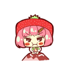 いちごパフェちゃんスタンプ（個別スタンプ：19）