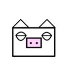 THE PINK NOSE PIG（個別スタンプ：16）