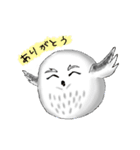 ふくろうの白丸ちゃんと福丸くん（個別スタンプ：6）