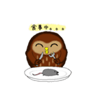 ふくろうの白丸ちゃんと福丸くん（個別スタンプ：22）