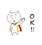 ねこ助 ～ヒーローに成りきれない猫～（個別スタンプ：3）