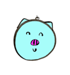 Blue pig（個別スタンプ：5）