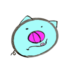 Blue pig（個別スタンプ：12）