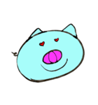 Blue pig（個別スタンプ：14）