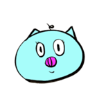 Blue pig（個別スタンプ：19）