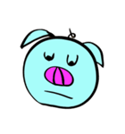 Blue pig（個別スタンプ：24）