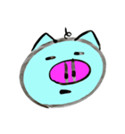 Blue pig（個別スタンプ：28）