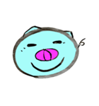 Blue pig（個別スタンプ：30）