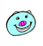 Blue pig（個別スタンプ：31）