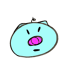 Blue pig（個別スタンプ：34）