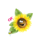 sun funny flower（個別スタンプ：1）