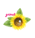 sun funny flower（個別スタンプ：2）