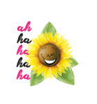 sun funny flower（個別スタンプ：4）