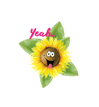 sun funny flower（個別スタンプ：10）