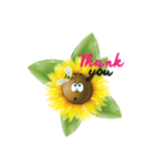 sun funny flower（個別スタンプ：12）