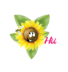 sun funny flower（個別スタンプ：16）