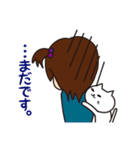 小学生の女の子とねこ（個別スタンプ：7）