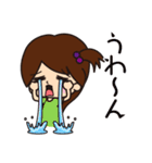 小学生の女の子とねこ（個別スタンプ：15）