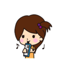 小学生の女の子とねこ（個別スタンプ：27）