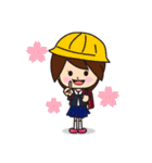 小学生の女の子とねこ（個別スタンプ：30）