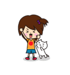 小学生の女の子とねこ（個別スタンプ：31）