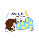 小学生の女の子とねこ（個別スタンプ：33）