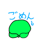 緑色の火星人（個別スタンプ：6）