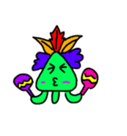 緑色の火星人（個別スタンプ：31）