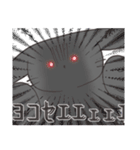 表情があまりない黒うさぎさん（個別スタンプ：12）