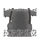 表情があまりない黒うさぎさん（個別スタンプ：34）