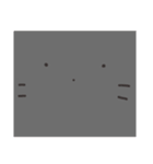 表情があまりない黒うさぎさん（個別スタンプ：40）