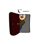 Middle aged man face（個別スタンプ：18）