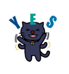 Lovely blue cat（個別スタンプ：11）