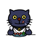 Lovely blue cat（個別スタンプ：24）